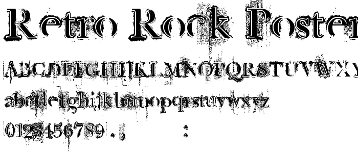 Retro Rock Poster police